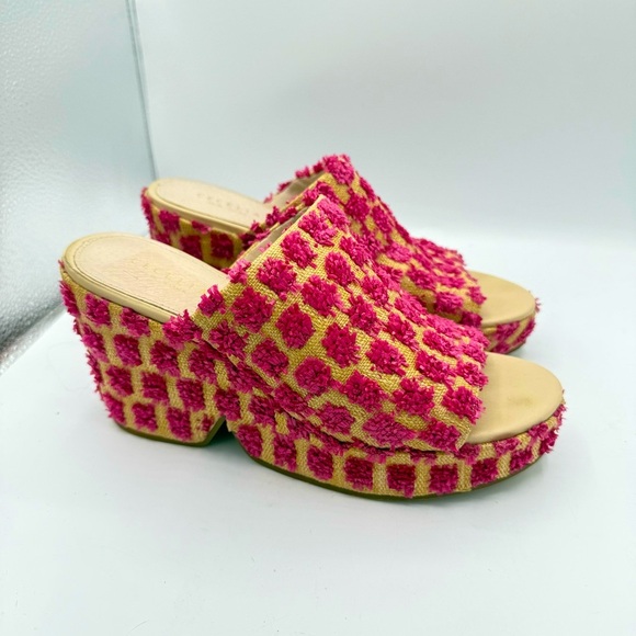 CECELIA NEW YORK Frost Flower Pink Platform Espadrille Sandal Size 9.5 - Picture 1 of 10